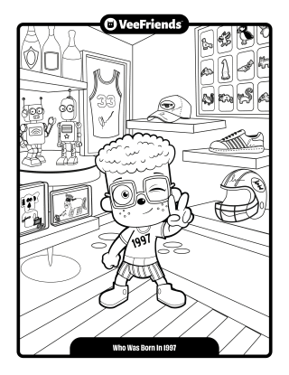 Who Was Born In 1997 Coloring Page