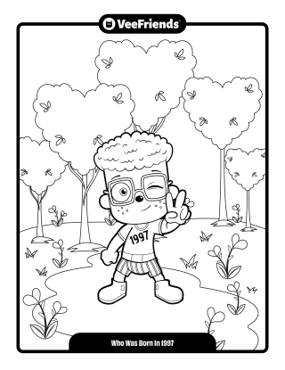 Who Was Born In 1997 Coloring Page