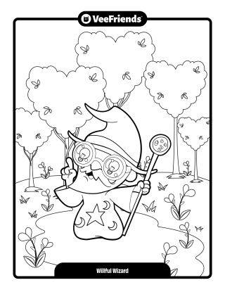 Willful Wizard Coloring Page