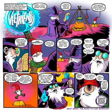 Willful Wizard Learns About the Kind Warrior