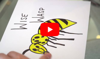 Wise Wasp original drawing
