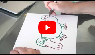 Pleasant Platypus original drawing