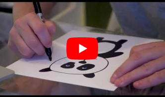 Patient Panda original drawing